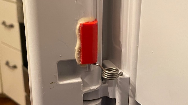 Fridge Bracket Installed